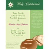 Green Holy Communion Invitation
