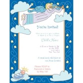Cute Angel Baptism Invitation