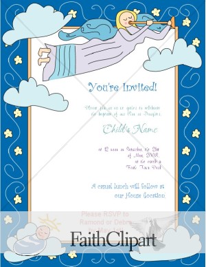 baptism invitations shape