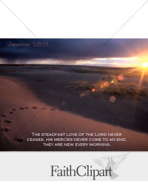 Sunrise Slide with Verse from Lamentations