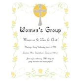 Womens Group Spring Floral Invitation
