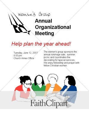 Women's Group Planning Meeting Flyer