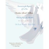 Dove on Blue Baptism Invite