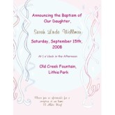 Confetti Baptism Announcement