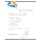 Trumpeting Angel Baptism Invitation