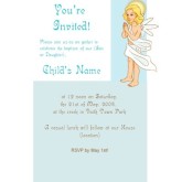 Cherub Baptism Invitation