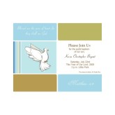Modern Dove Baptism Invitation