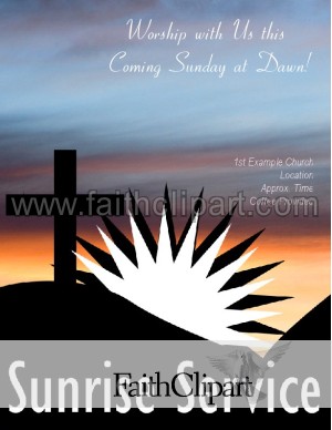 Sunrise Service Worship Announcement