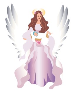 Maternal Angel with Baby