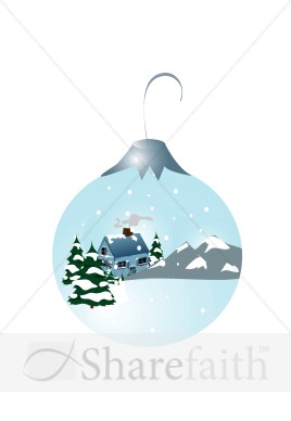 Wintery Christmas Ornament