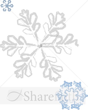 Brushstroke Snowflake Details