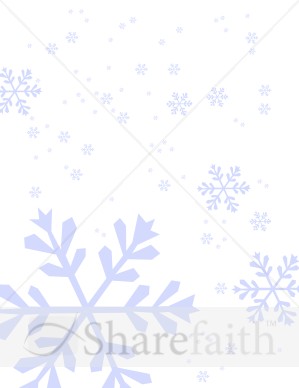 Subtle Blue Snowflake Background