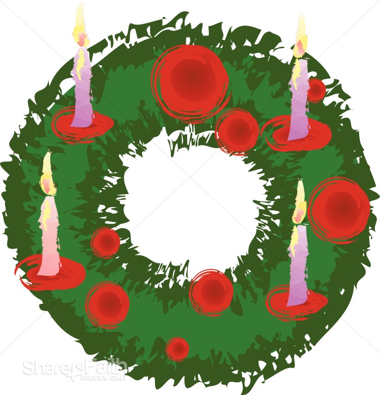 Abstract Advent Wreath