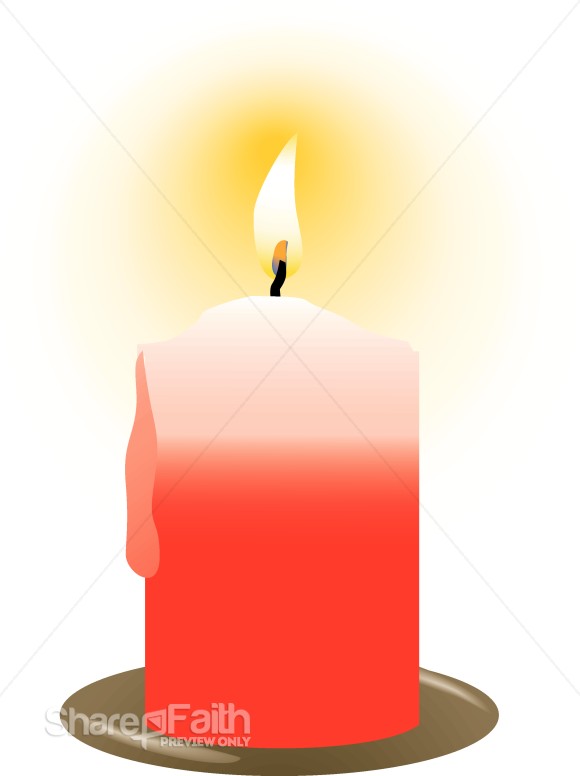 Red Christmas Candle