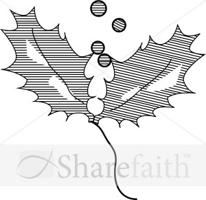 Holly%20Leaves%20in%20Black%20and%20White