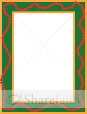 Red Dots and Green Frame