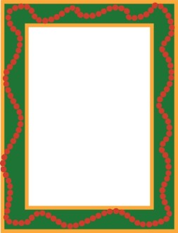 Red Dots and Green Frame