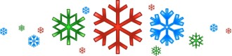 Modern Snowflakes Divider