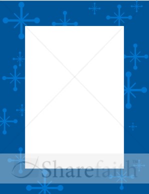 Blue Frame with Star Accents