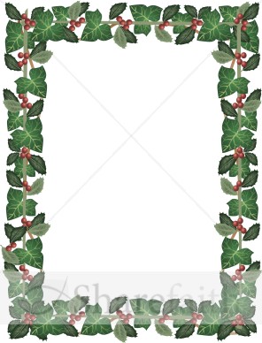 Realistic Holly and Ivy Full Frame