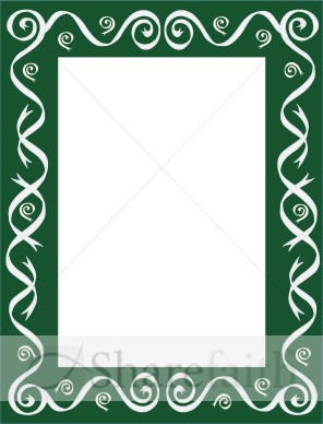 Thick%20Green%20Frame%20with%20White%20Ribbons