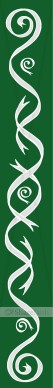 Green Column with White Ribbons