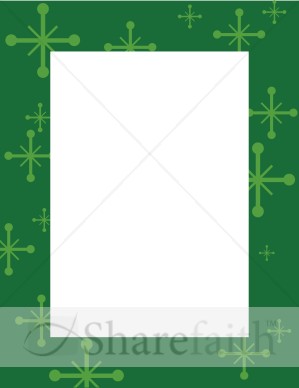Green Frame with Star Accents