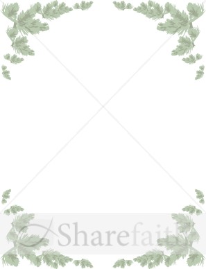 Pastel Pine Garland Frame