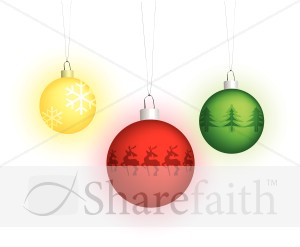 Three Hanging Ornaments