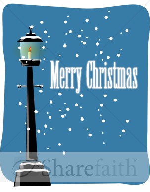 Merry%20Christmas%20Words%20with%20Snowy%20Lamppost