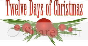 Twelve Days of Christmas Holly Branch