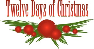 Twelve Days of Christmas Holly Branch
