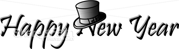 New Year with Top Hat