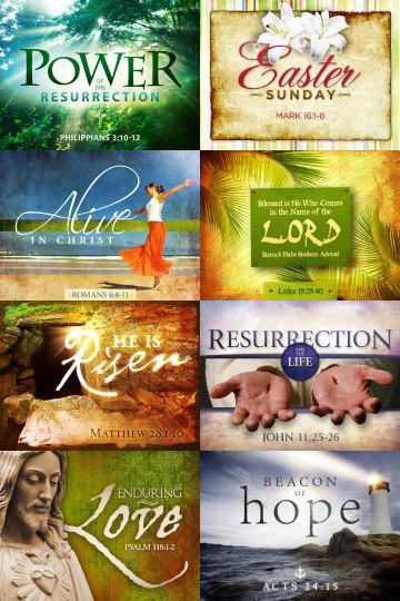 Easter Sunday Resurrection PowerPoint Templates