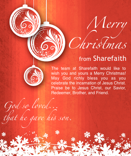 Merry Christmas from Sharefaith
