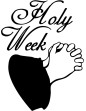 holy week word art