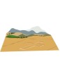 christian cross in field of crops