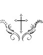 Graceful Cross Clipart