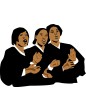 Three Church Singers