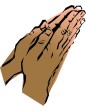 Leaning Prayer Hands