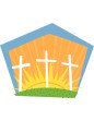 three cross sunrise