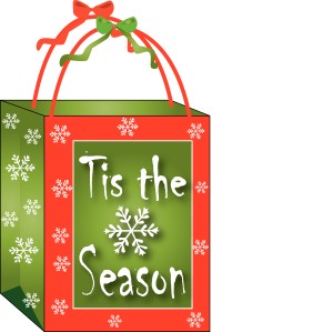 Christmas Gift Bag Clipart